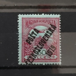 Známka ČSR PČ 1919 , 50f, Pof.93**, IV. typ přetisku 