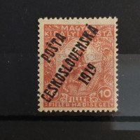 Briefmarke Tschechoslowakie PČ 1919 , 10+2f, Mi.115** 