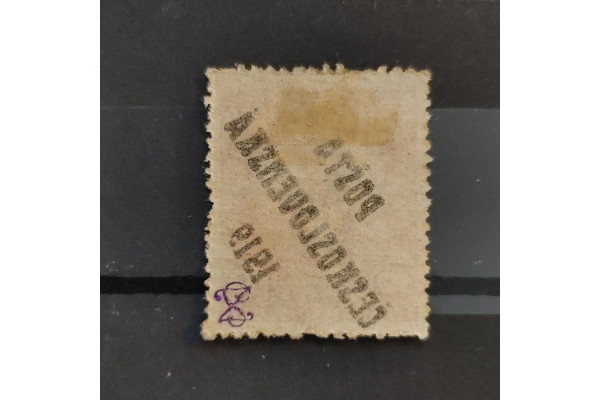Obtisk ČSR PČ 1919 , 10+2f, Pof.96* 