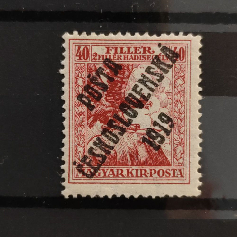 Sello Checoslovaquia PČ 1919 , 40+2f, Mi.117, MH* 
