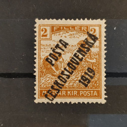 Známka ČSR PČ 1919 , 2f, Pof.101*, I. typ přetisku 