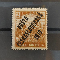 Známka ČSR PČ 1919 , 2f, Pof.101*, IV. typ přetisku 