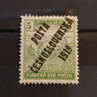 Známka ČSR PČ 1919 , 5f, Pof.103*, III. typ přetisku 