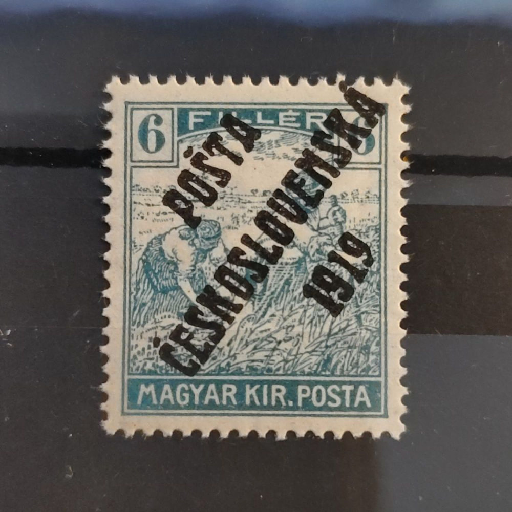 Sello Checoslovaquia PČ 1919 , 6f, Mi.123, MH* 