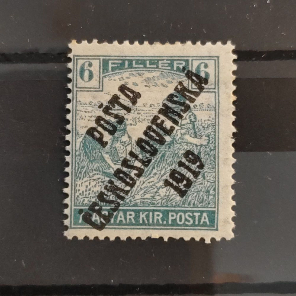Sello Checoslovaquia PČ 1919 , 6f, Mi.123, MH* 