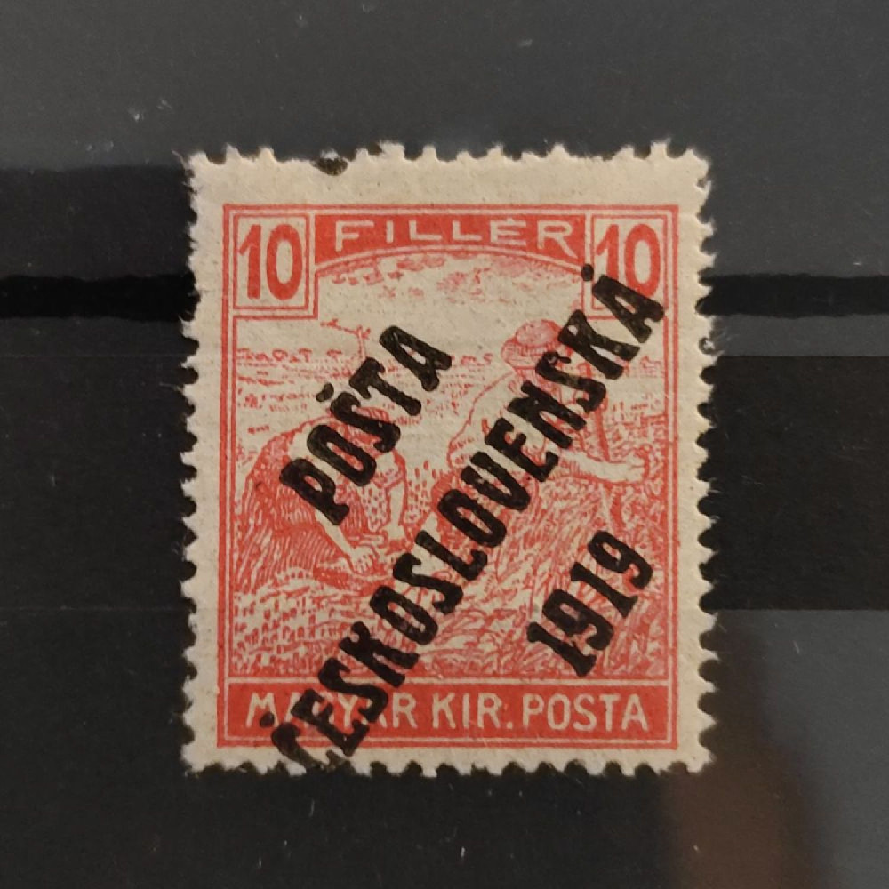 Sello Checoslovaquia PČ 1919 , 10f, Mi.124, MH* 