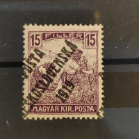 Známka ČSR PČ 1919 , 15f, Pof.106**, IV. typ přetisku 