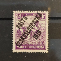 Známka ČSR PČ 1919 , 15f, Pof.106*, II. typ 