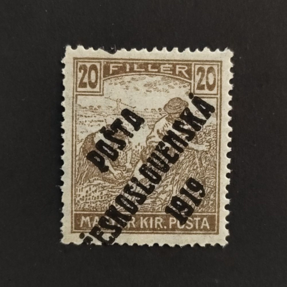 Sello Checoslovaquia PČ 1919 , 20f, Mi.126, MNH** 