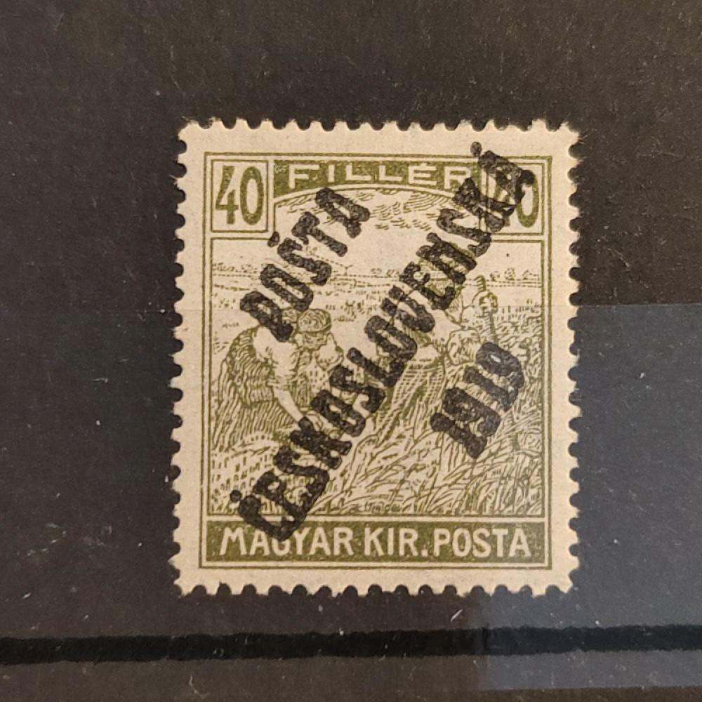 Sello Checoslovaquia PČ 1919 , 40f, Mi.129, MH* 