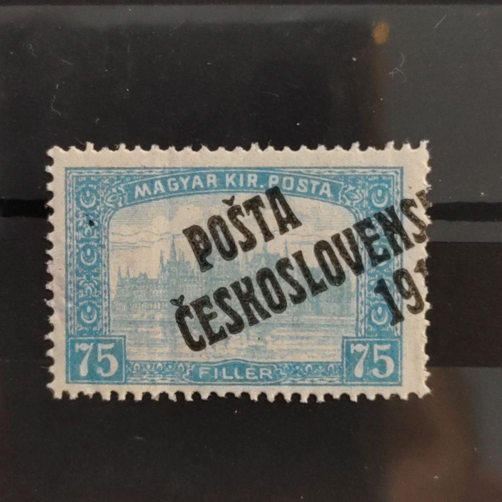 Sello Checoslovaquia PČ 1919 , 75f, Mi.131, MNH** 