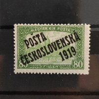 Briefmarke Tschechoslowakie PČ 1919 , 80f, Mi.132** 