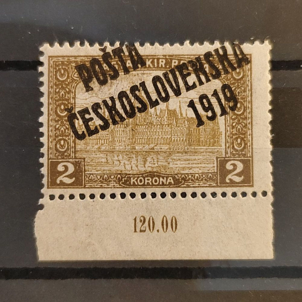 Sello Checoslovaquia PČ 1919 , 2K, Mi.134, MNH** 
