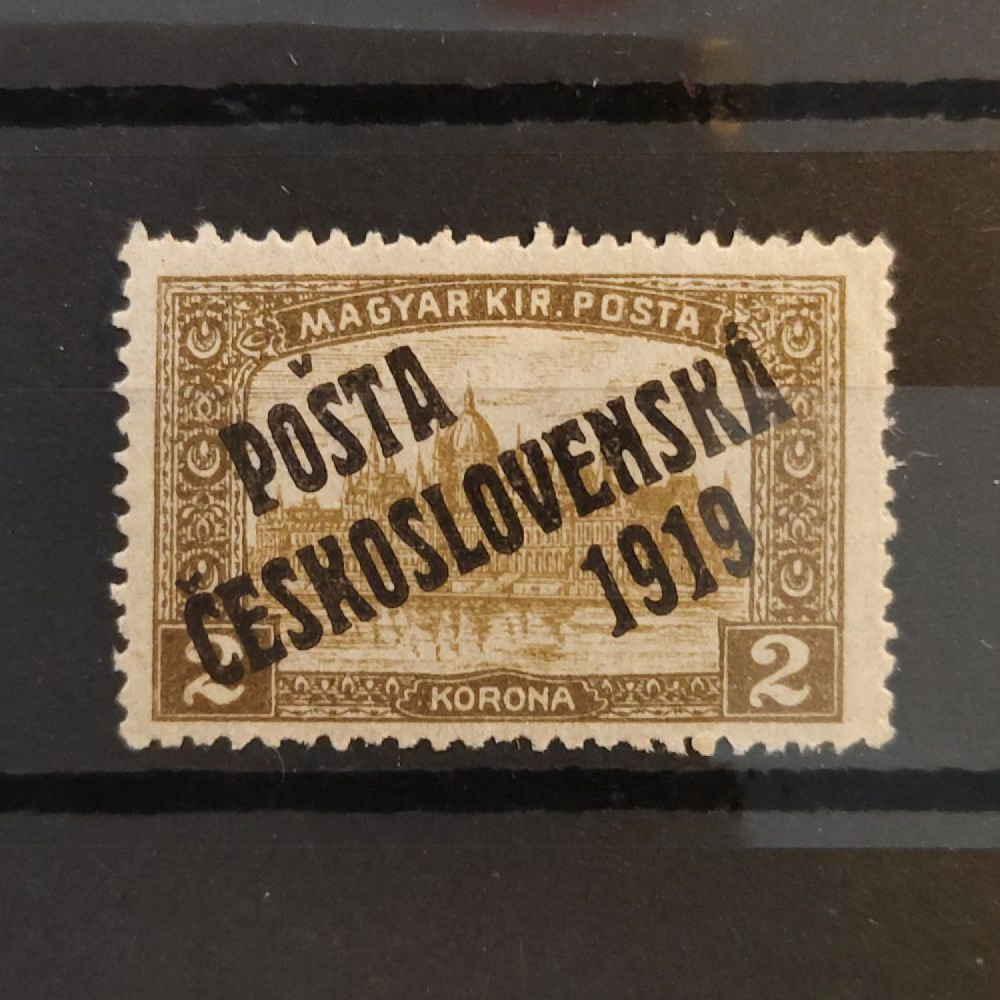 Sello Checoslovaquia PČ 1919 , 2K, Mi.134, MH* 