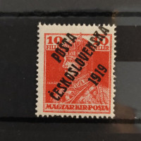 Známka ČSR PČ 1919 , 10f, Pof.119*, IV. typ přetisku 