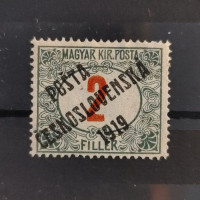 Stamp Czechoslovakia PČ 1919 , 2f, Mi.151, MH* Stamp Czechoslovakia PČ 1919 , 2f, Mi.151, MH*