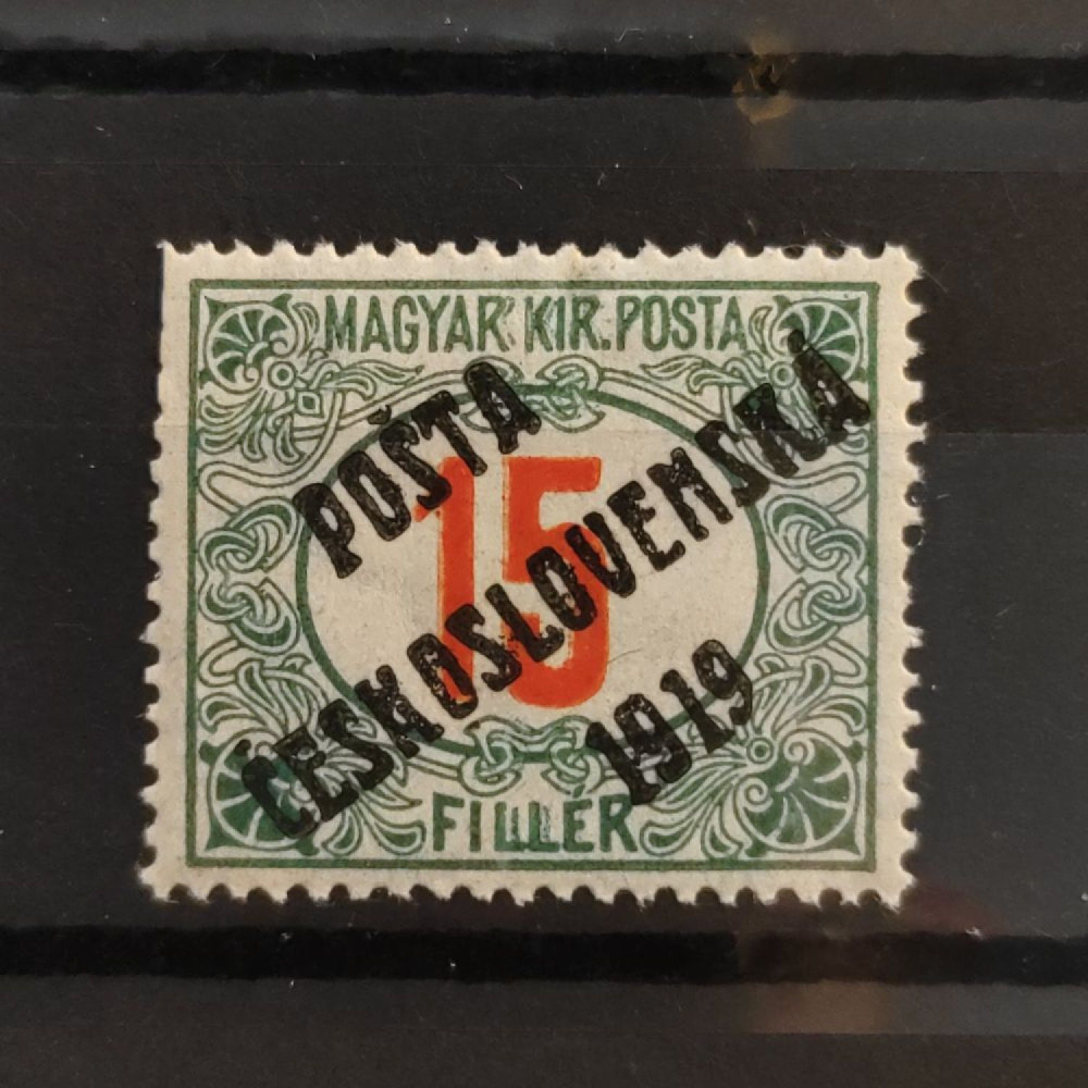 Sello Checoslovaquia PČ 1919 , 15f, Mi.156, MH* 