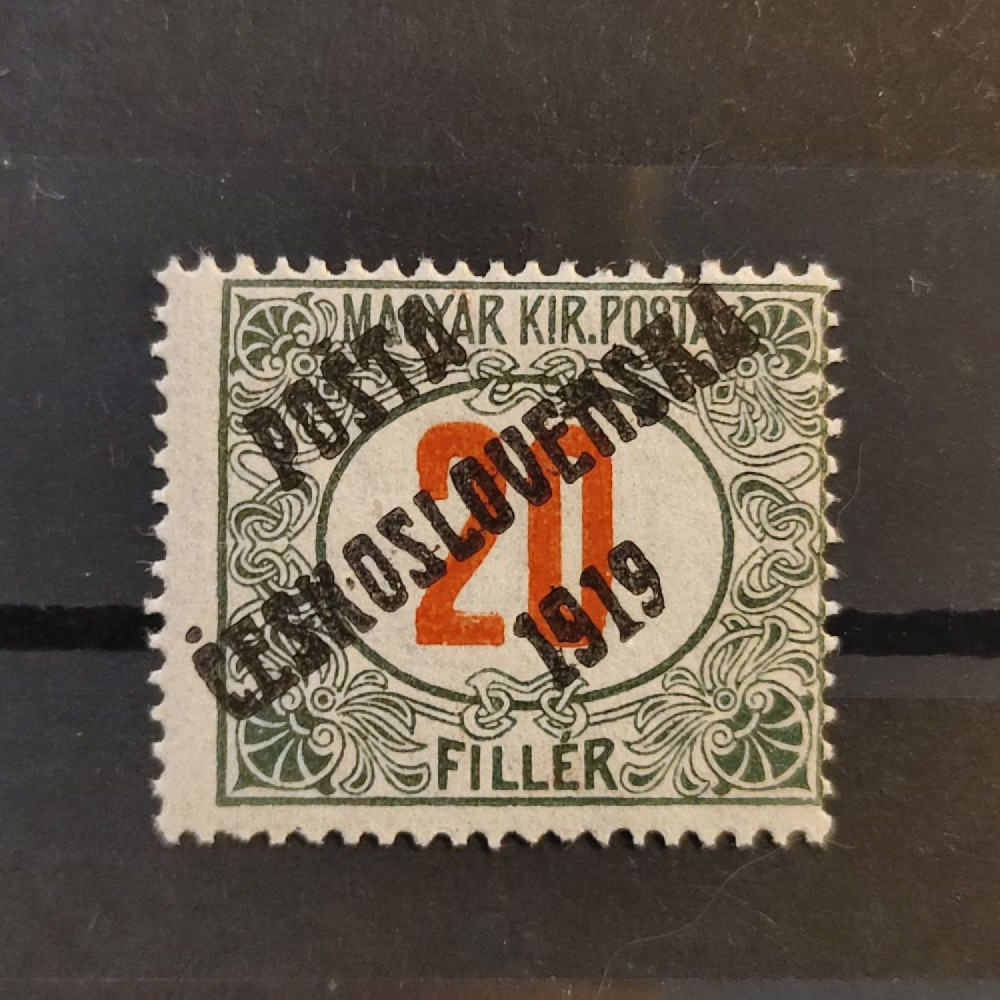 Selo Tchecoslováquia PČ 1919 , 20f, Mi.157, MH* 