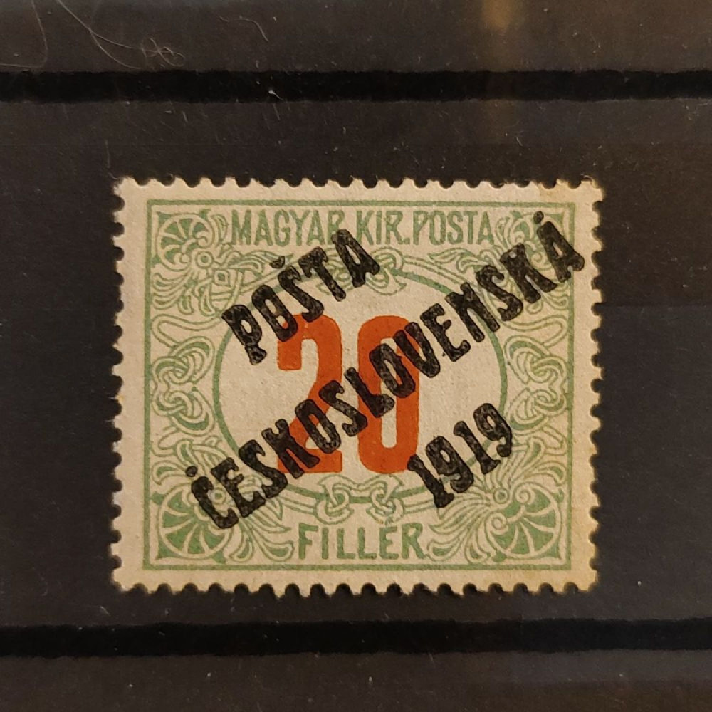 Selo Tchecoslováquia PČ 1919 , 20f, Mi.157, MH* 