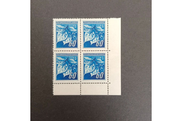 Čtyřblok ČSR, Pof.375**, 60 h