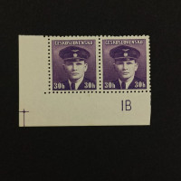Block of 2 Czechoslovakia, Mi.443, MNH, 30 h