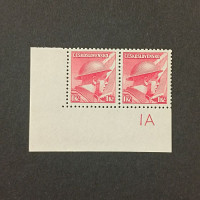Block of 2 Czechoslovakia, Mi.447, MNH, 1