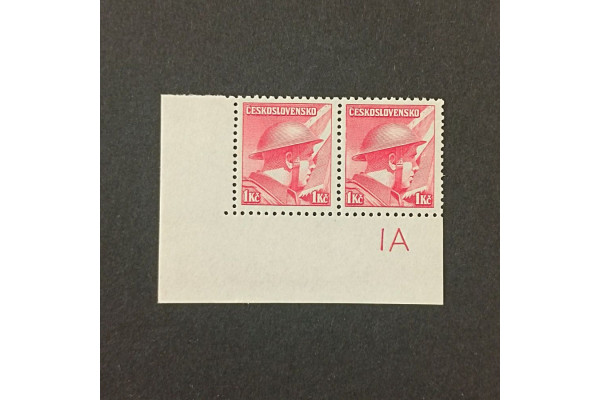 Dvojpáska ČSR, Pof.395**, s DČ, 1