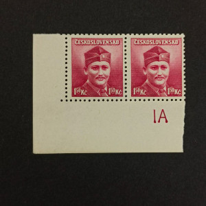 Dvojpáska ČSR, Pof.396**, s DČ, 1.5