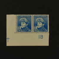 Block of 2 Czechoslovakia, Mi.449, MNH, 2