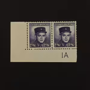Dvojpáska ČSR, Pof.398**, s DČ, 2.5