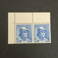 Block of 2 Czechoslovakia, Mi.454, MNH, 10