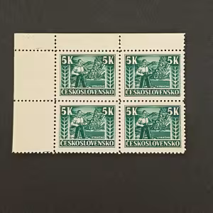 Čtyřblok ČSR, Pof.407**, 5 K