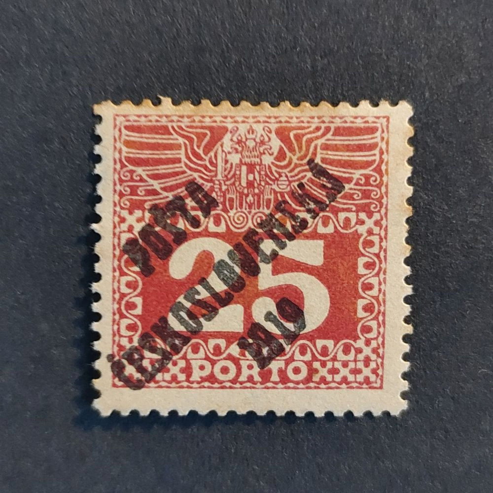 Briefmarke Tschechoslowakie PČ 1919 , 25h, Mi.78* 