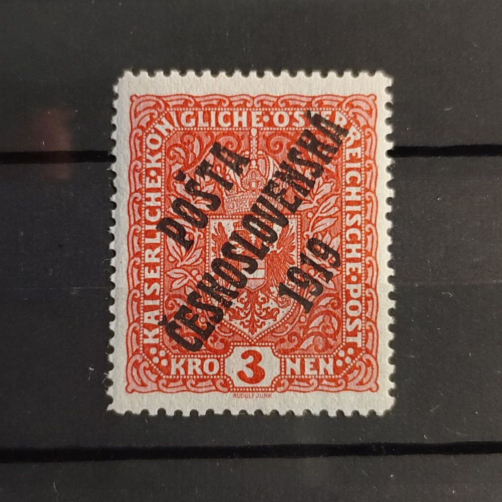 Briefmarke Tschechoslowakie, 3K, Mi.56I* 