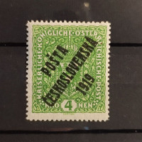 Stamp Czechoslovakia, 4K, Mi.57I, MH* 