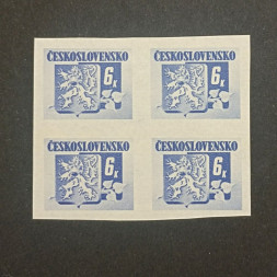 Viererblock Tschechoslowakie, 6 K, Mi.422** Viererblock Tschechoslowakie, 6 K, Mi.422**
