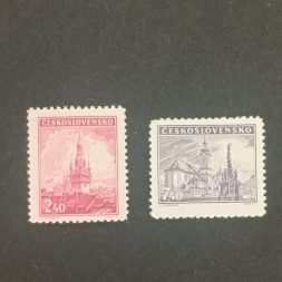 Set Czechoslovakia, 2,40 Kčs-7,40 Kčs, Mi.502 A-503 A, MNH** Set Czechoslovakia, 2,40 Kčs-7,40 Kčs, Mi.502 A-503 A, MNH**