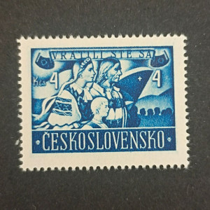 Návrat Čechů a Slováků do vlasti - 4 + 4 Kčs modrá