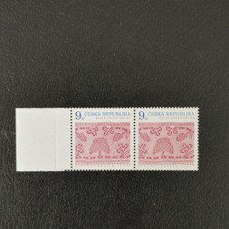 Zweierblock Tschechische Republik, 9 Kč, ** 