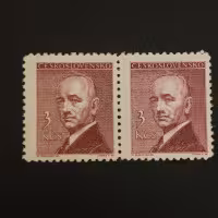 Dvojpáska ČSR, 3 Kčs, Pof.445** 