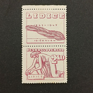 Stamp with coupons Czechoslovakia, 2,40 Kčs, Mi.520, MH* 