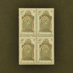 Viererblock Tschechoslowakie, 40 h, Mi.2529x** 
