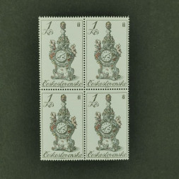 Viererblock Tschechoslowakie, 1Kčs, Mi.2532** 