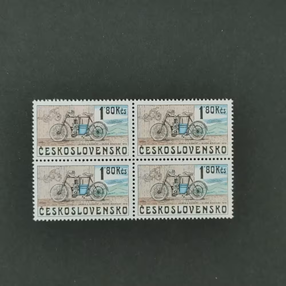 Block of four Czechoslovakia, 1,80Kčs, Mi.2277, MNH** 