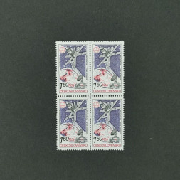 Viererblock Tschechoslowakie, 1,60Kčs, Mi.2560** 