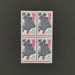 Viererblock Tschechoslowakie, 5Kčs, Mi.2582** 