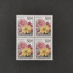 Block of four Czechoslovakia, 50h, Mi.2574, MNH** 
