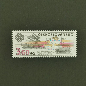 1983 - 60 let letecké a 75 let automobilové poštovní přepravy v ČSSR