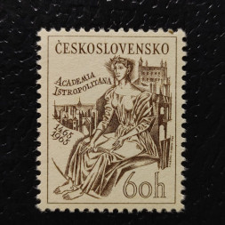 Briefmarke Tschechoslowakie, 1Kčs, Mi.1565** 