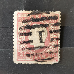 Briefmarke Portugal, 25 R, Mi.38xB# 